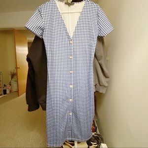 Blue Paid Dress (size runs large)